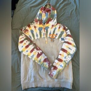 Tie Dye/gray/green Mushroom Zeds Dead Hoodie